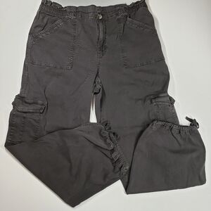 Maurices Dark Gray Cargo Jogger Pants